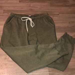 aerie army green joggers